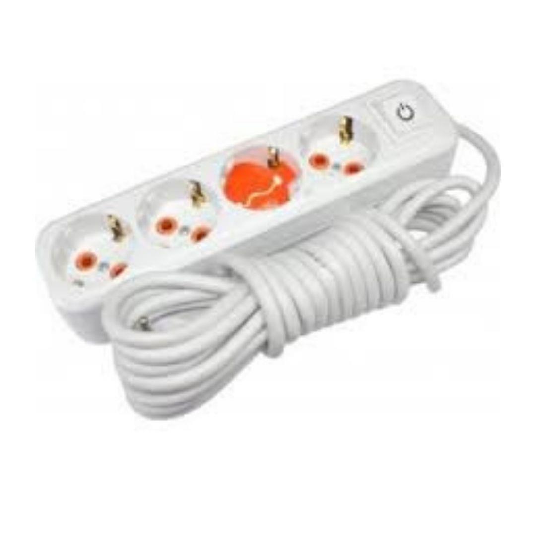 ASEL 4 LÜ TOPRAKLI GRUP PRİZ ANAHTARLI 2 MT 210*22 ASEL 4 LÜ TOPRAKLI GRUP PRİZ ANAHTARLI 2 MT 210*22