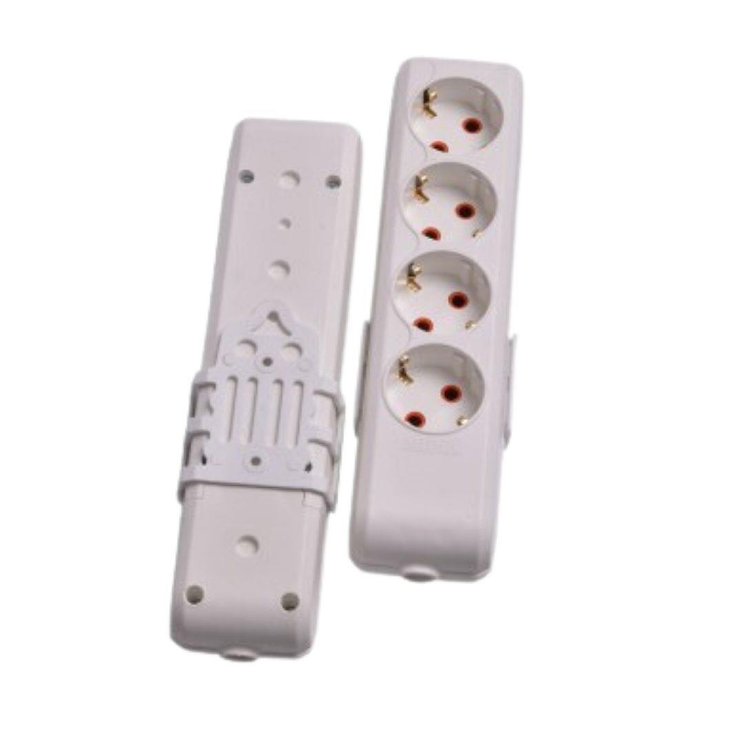 ASEL 4 LÜ TOPRAKLI GRUP PRİZ KLEMENSLİ 0109 *50