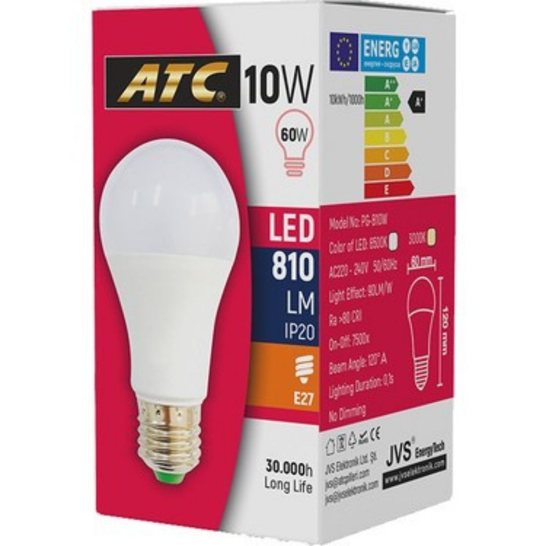 ATC 10 W BEYAZ LED AMPUL(10*20)*200