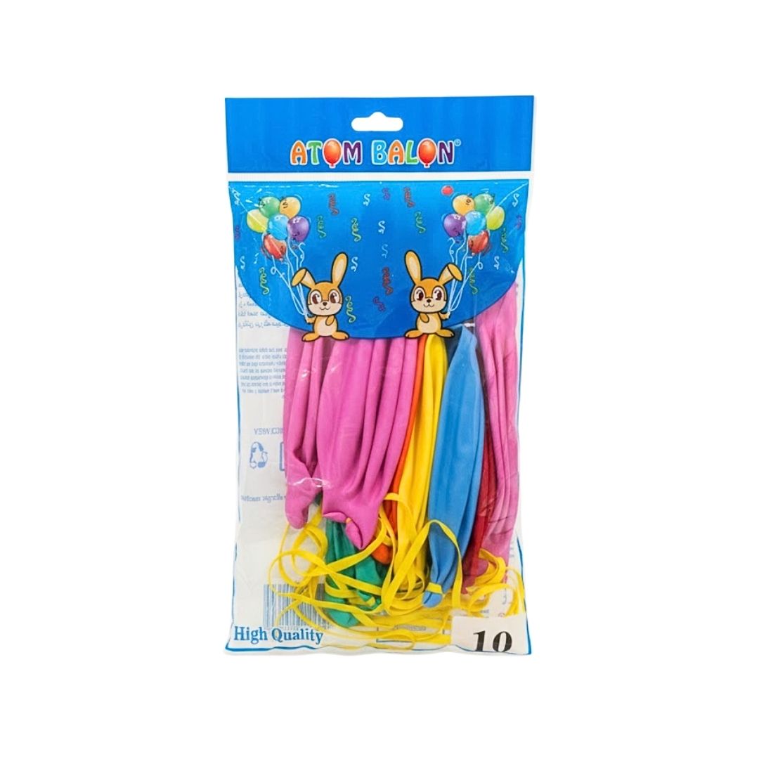 ATOM BALON 10 LU PUNCH LASTİKLİ JUMBO*60 ATOM BALON 10 LU PUNCH LASTİKLİ JUMBO*60