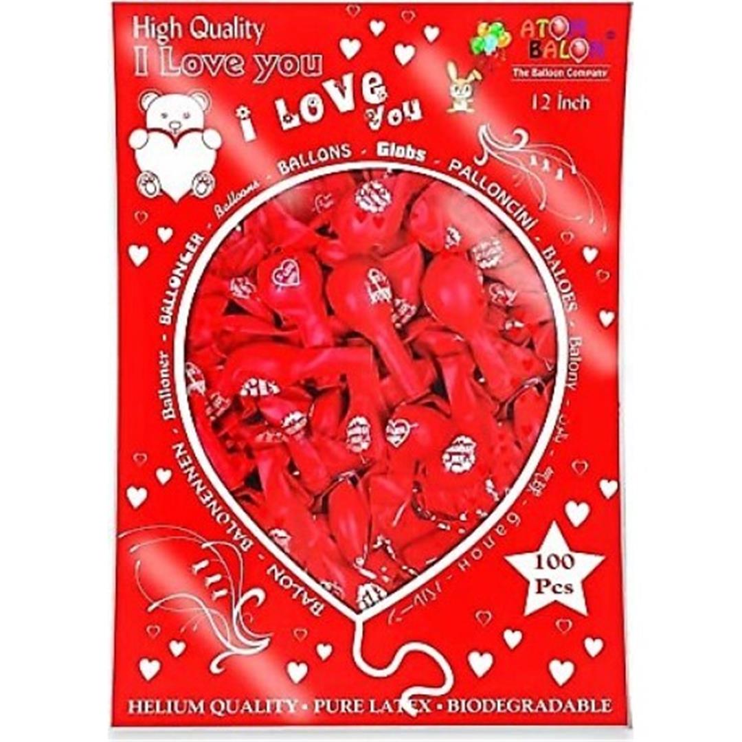 ATOM BALON I LOVE YOU SENİ SEVİYORUM 100 LÜ*40