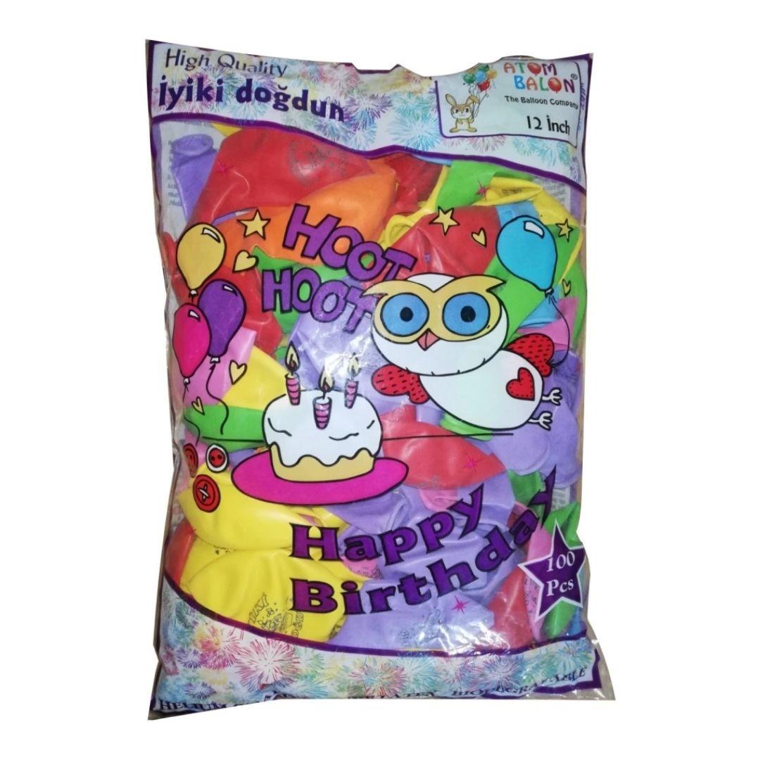 ATOM BALON İYİKİ DOĞDUN 100 LÜ*40