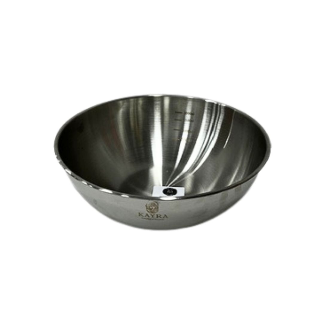 BAYHOME1445 ÇELİK SALATA VE ÇIRPMA KASESİ 25CM*100 BAYHOME1445 ÇELİK SALATA VE ÇIRPMA KASESİ 25CM*100