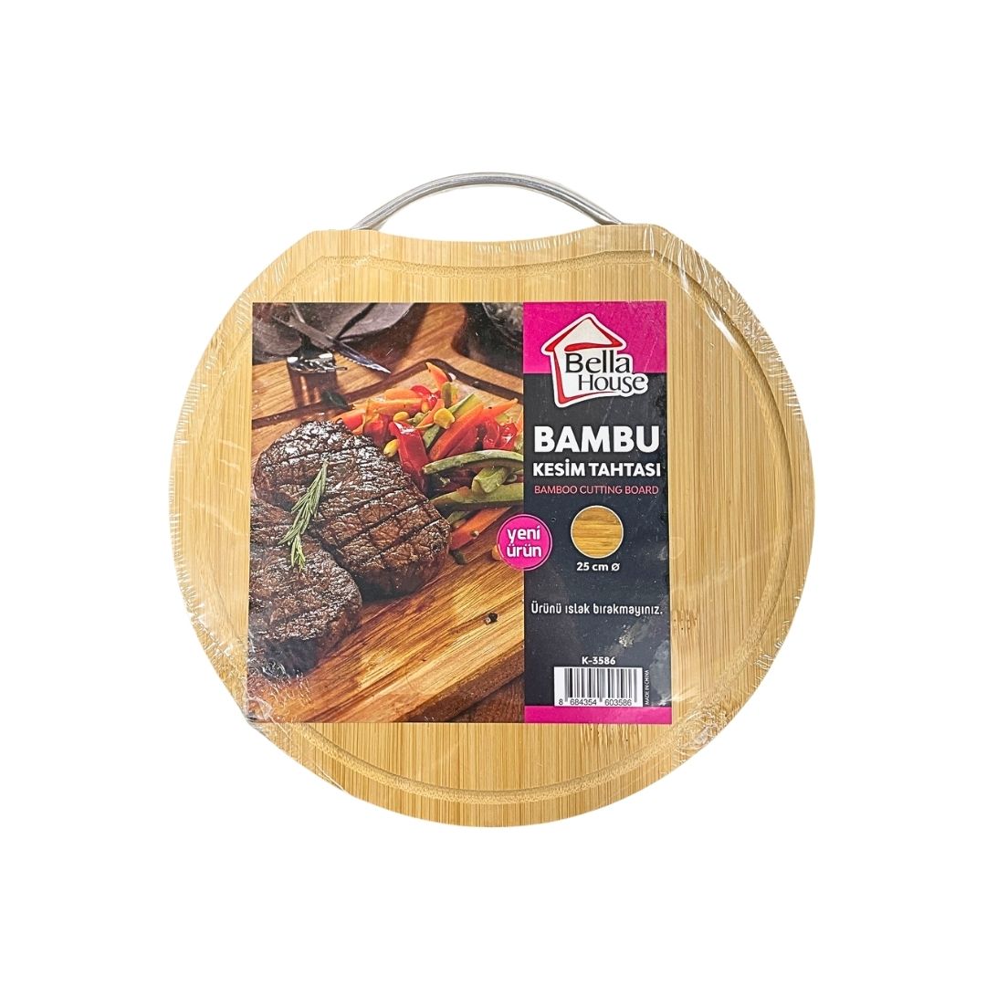 BELLA HOUSE AHŞAP KESİM PANOSU YUVARLAK*30