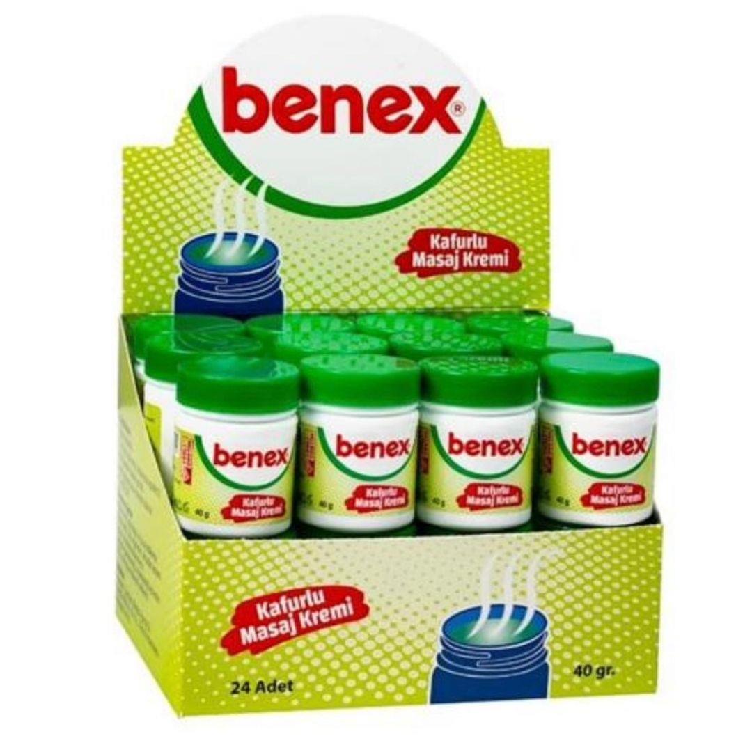 BENEX KAFURLU MASAJ KREMİ 40gr(24*12)*288 BENEX KAFURLU MASAJ KREMİ 40gr(24*12)*288