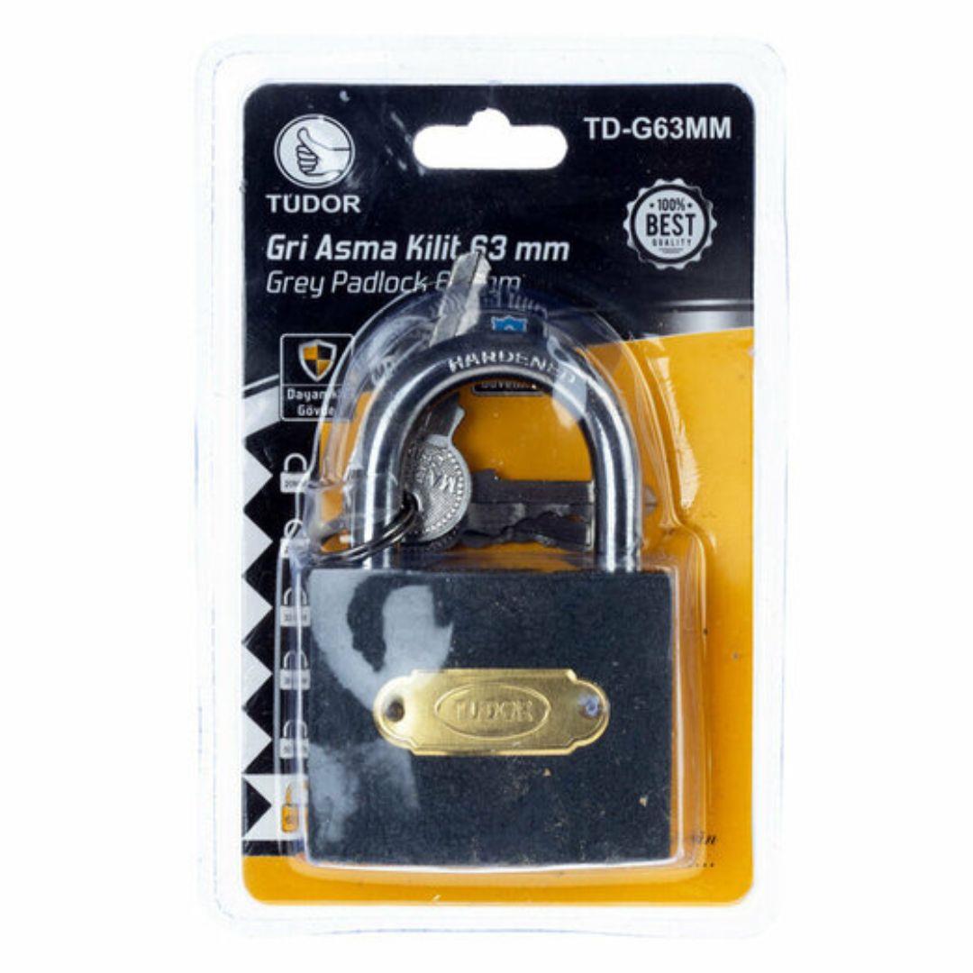 BLİSTERLİ TUDOR GRİ 63 MM KİLİT*12*4 BLİSTERLİ TUDOR GRİ 63 MM KİLİT*12*4