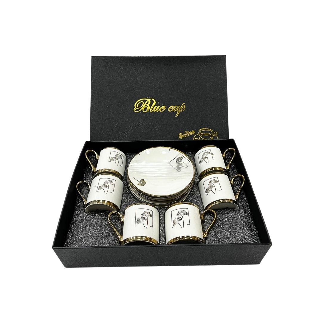 BLUECUP 07 PORSELEN LÜX KAHVE TAKIMI*16