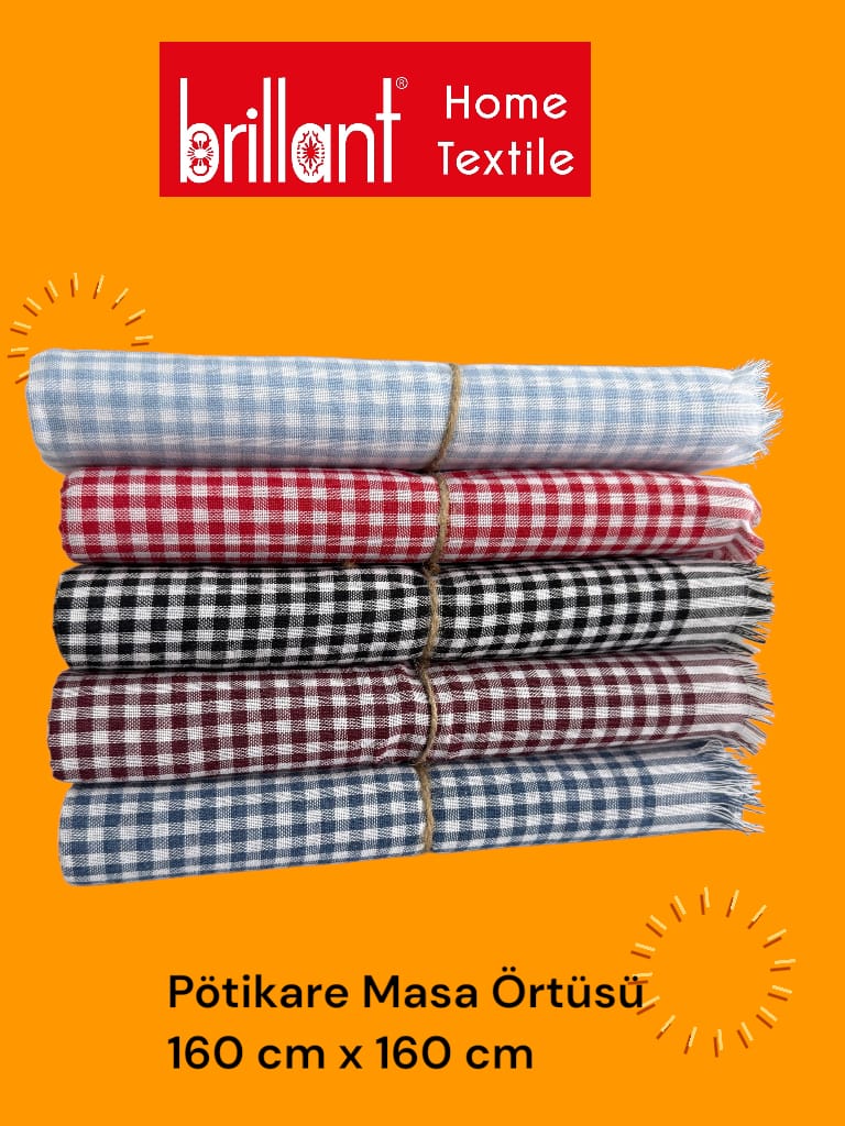 BRİLLANT PÖTİKARE MASA ÖRTÜSÜ 160X160 *120 BRİLLANT PÖTİKARE MASA ÖRTÜSÜ 160X160 *120