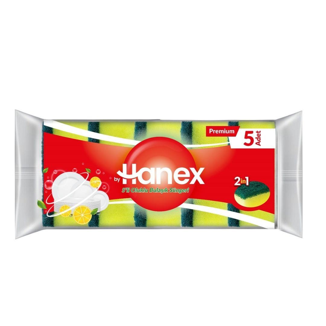 BYHANEX 5 Lİ OLUKLU SÜNGER LÜX*72