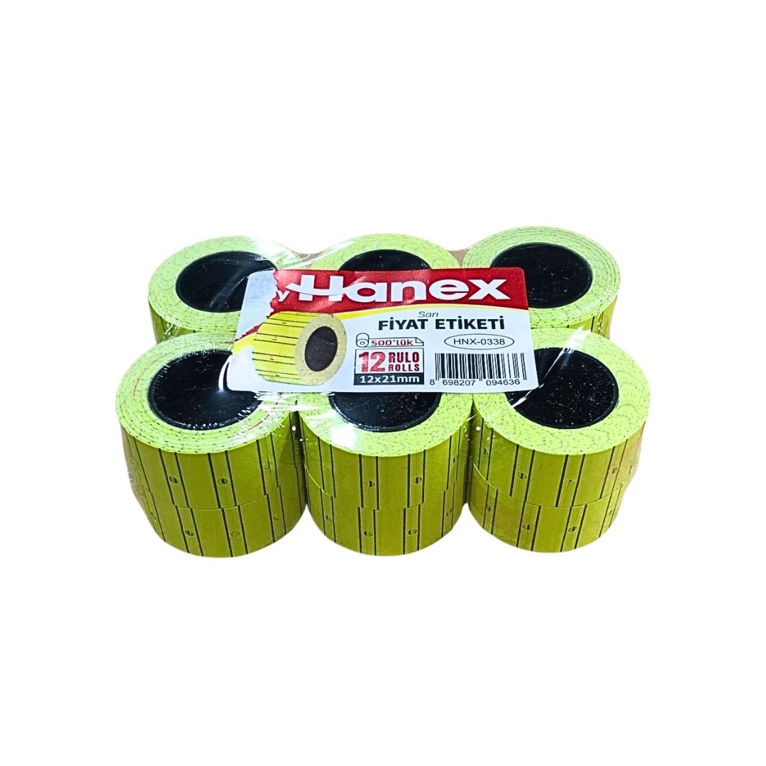 BYHANEX SARI FİYAT ETİKETİ METO(12*100)*1200