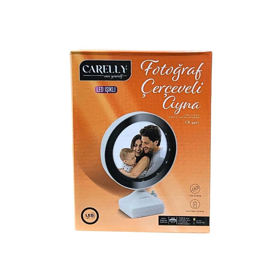 CARELLY CR-4407 LEDLİ FOTOĞRAF ÇERÇEVELİ AYNA*48 CARELLY CR-4407 LEDLİ FOTOĞRAF ÇERÇEVELİ AYNA*48