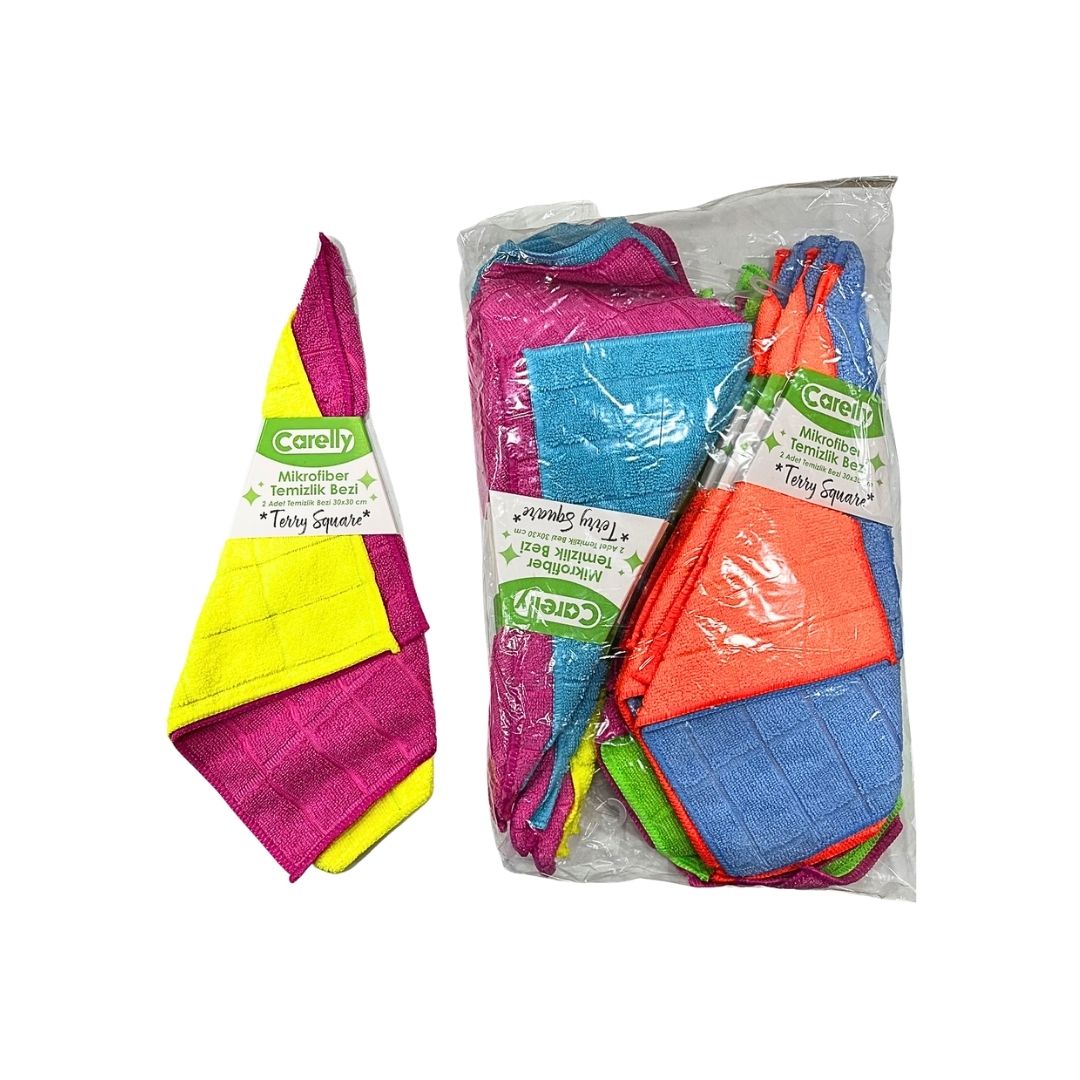 CARELLY CR-4812 TEMİZLİK BEZİ TERRY DAMA 2 Lİ*144