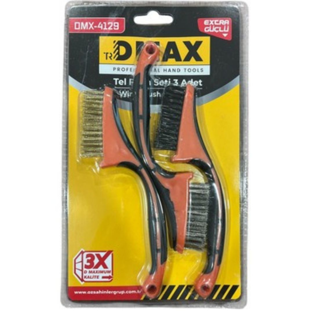 DMAX DMX-4729 ÇOK AMAÇLI FIRÇA SETİ3LÜ*42 DMAX DMX-4729 ÇOK AMAÇLI FIRÇA SETİ3LÜ*42