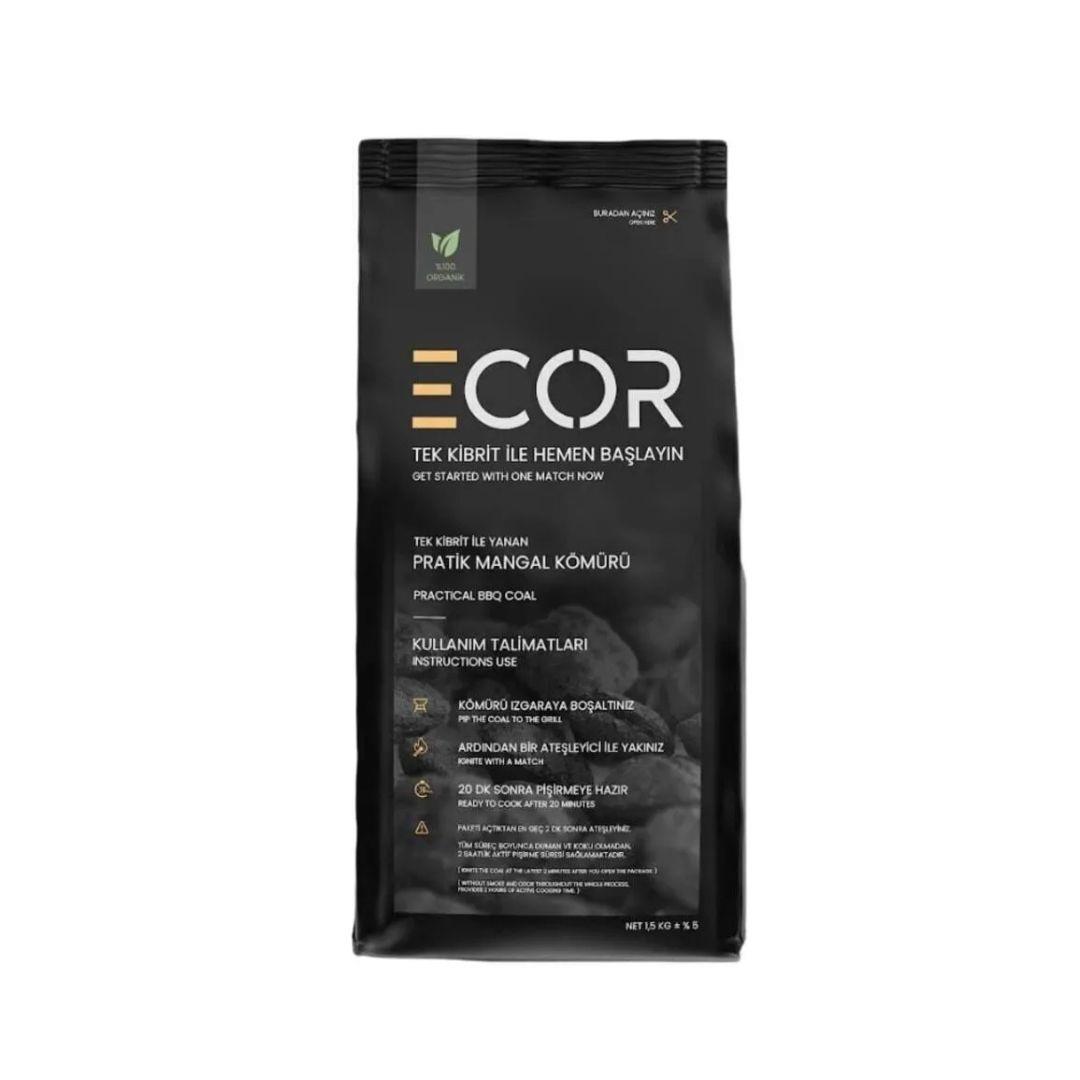 ECOR TEK KİBRİTLE YANAN PRATİK MANGAL KÖMÜRÜ*12 ECOR TEK KİBRİTLE YANAN PRATİK MANGAL KÖMÜRÜ*12