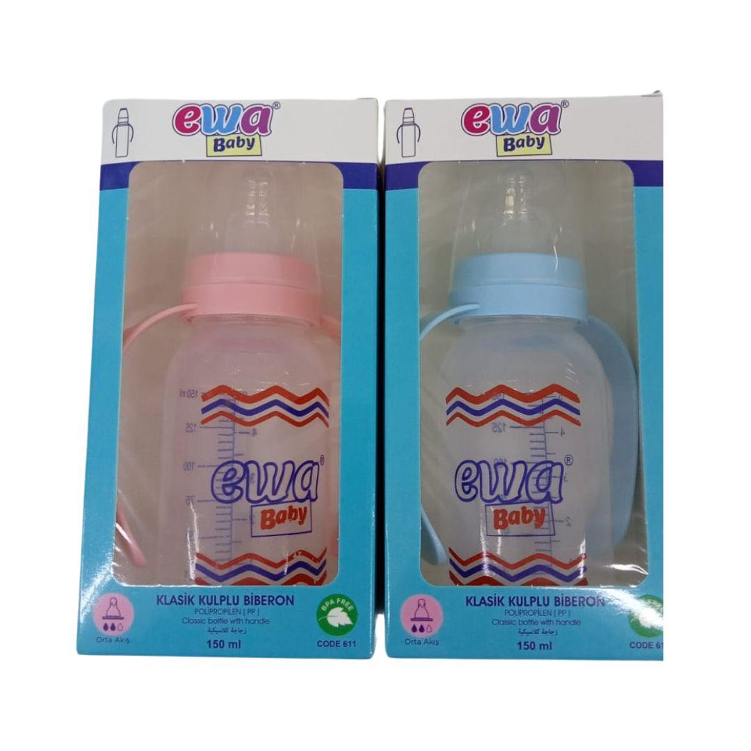 EWA BABY EWA-611 150 ML PP. KULPLU  BİBERON 9LU*20