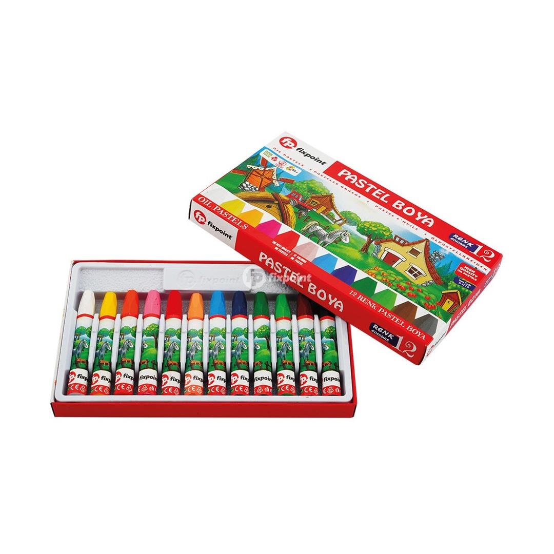 FİXPOİNT LÜKS PASTEL BOYA 12RENK P-1770(12*12)*144
