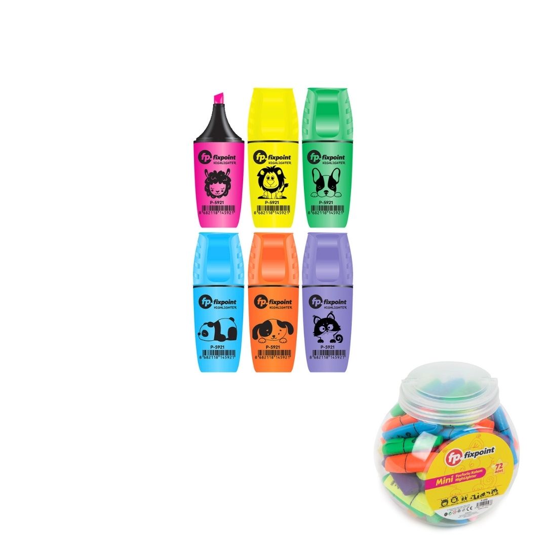 FIXPOINT MİNİ FOSFORLU KALEM KAVANOZDA(72*24)*1728