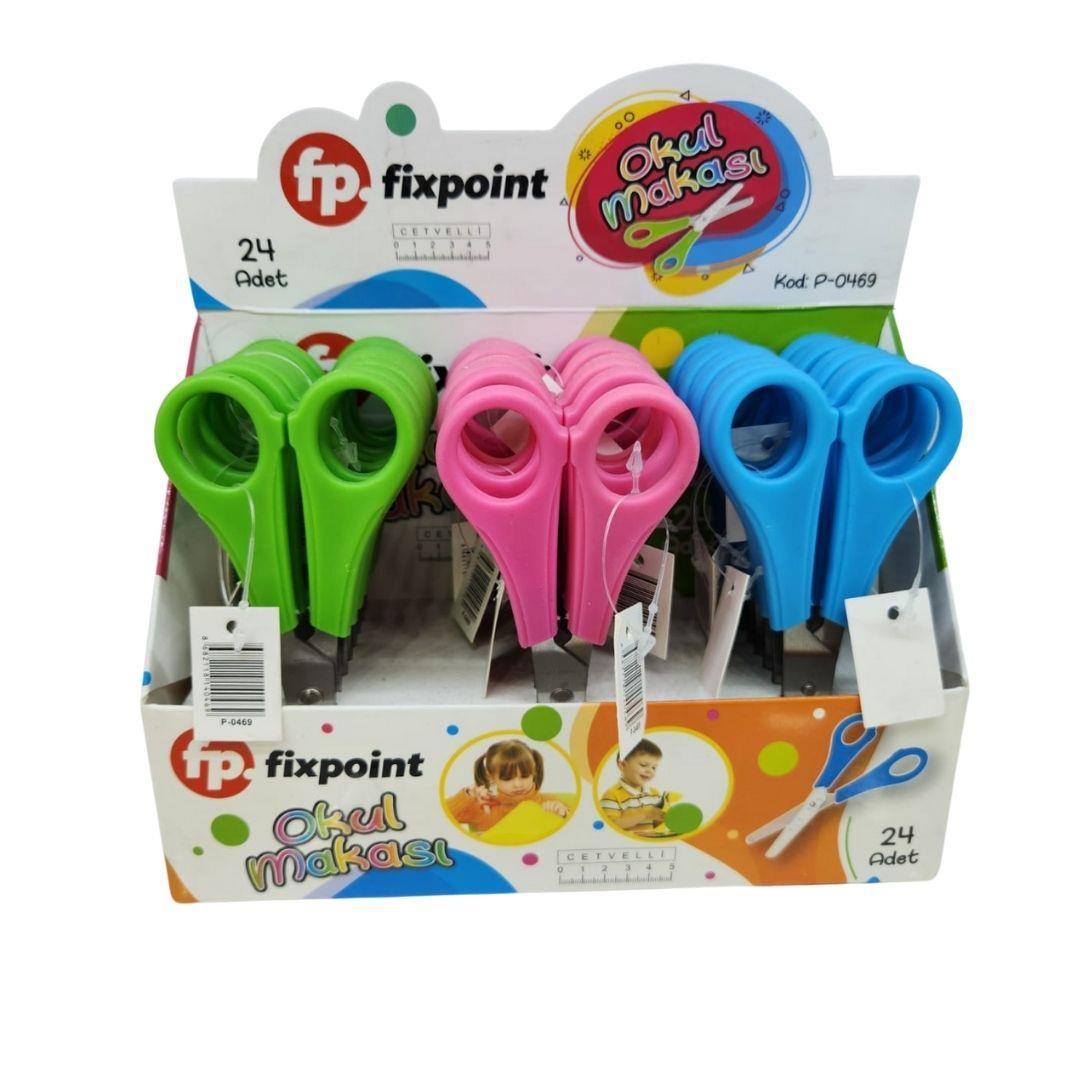 FİXPOİNT OKUL MAKASI DÜZ 24'LÜ P-0469(24*40)*960