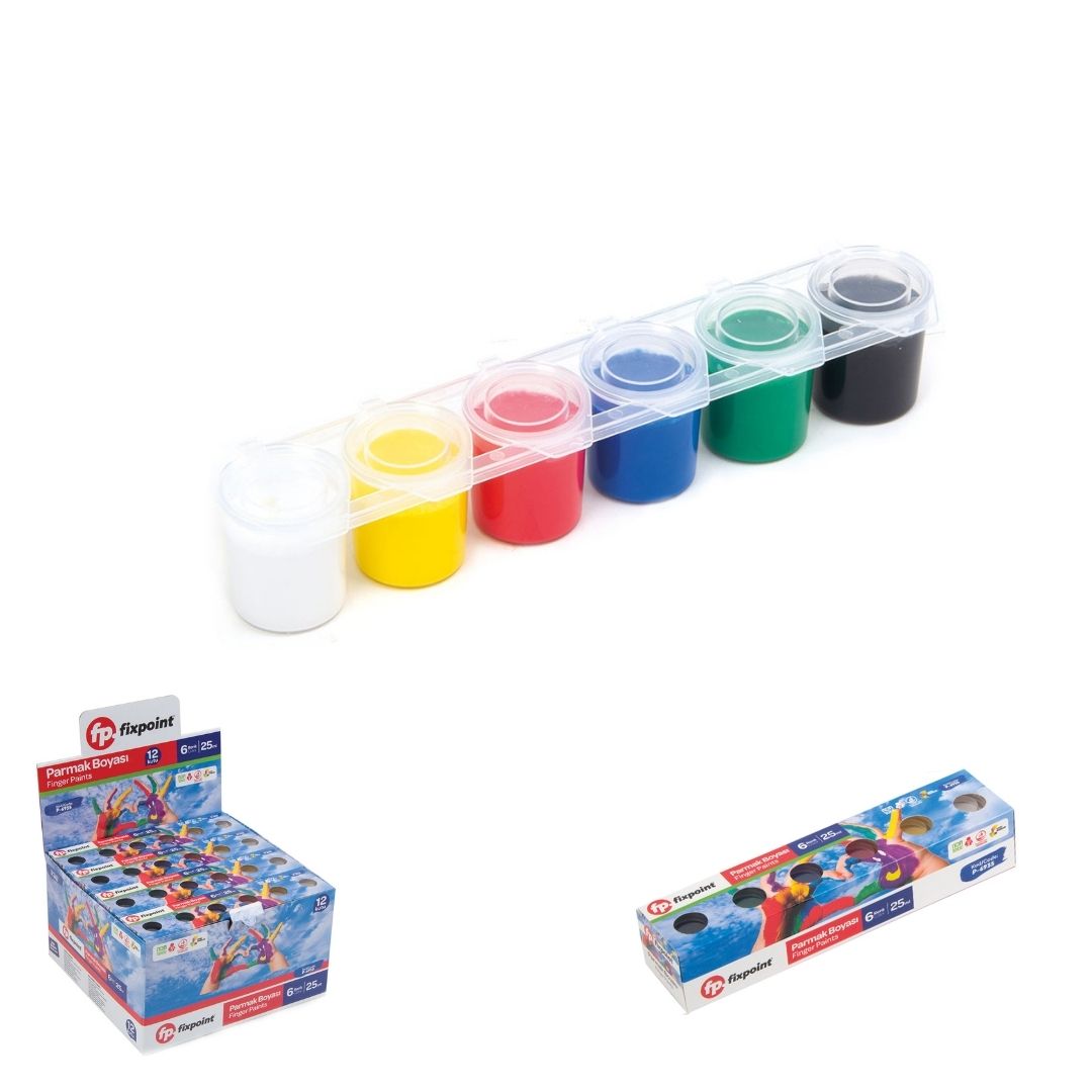 FIXPOINT PARMAK BOYA 6LI 25ML P-6935(12*6)*72 FIXPOINT PARMAK BOYA 6LI 25ML P-6935(12*6)*72