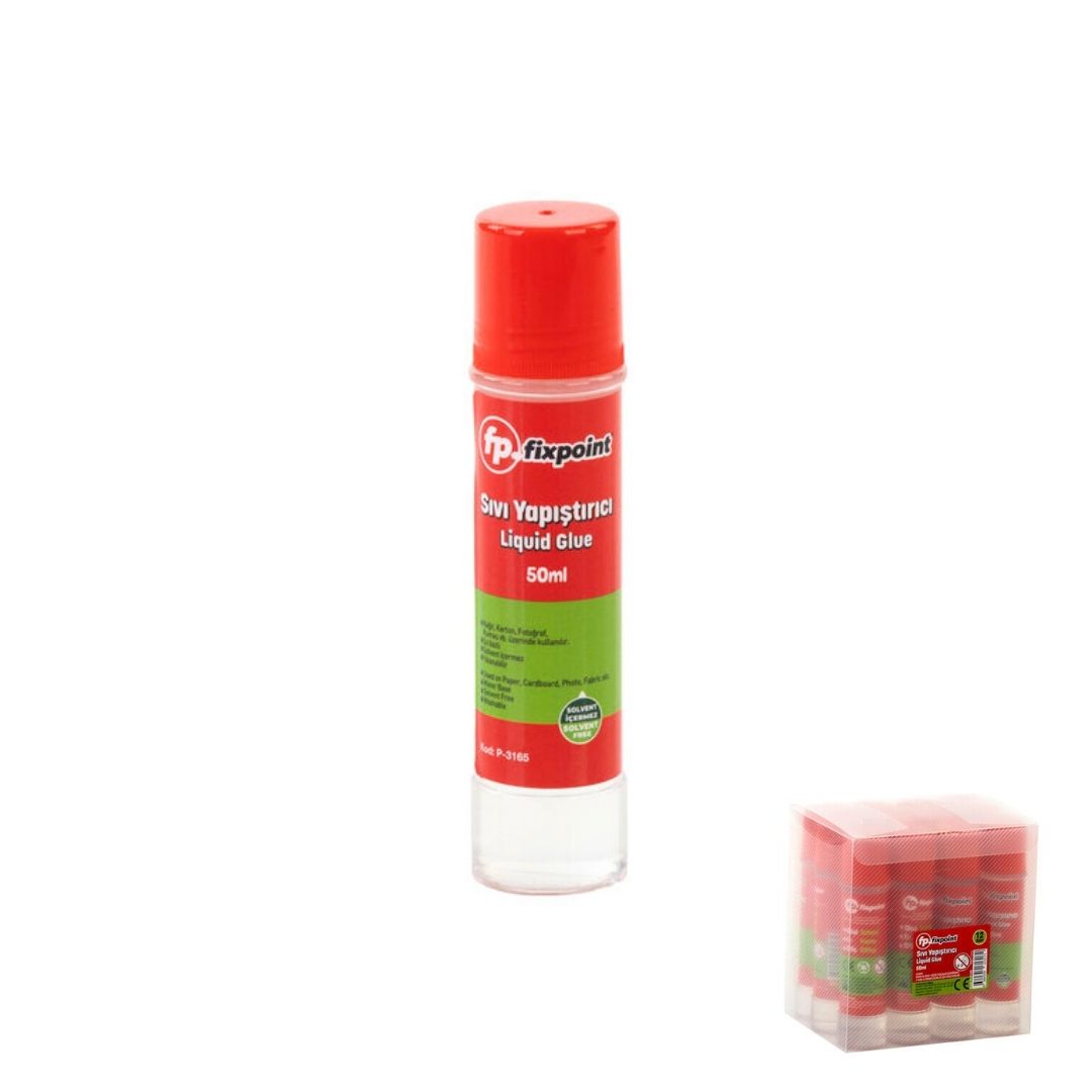 FIXPOINT SIVI YAPIŞTIRICI 50ML P-3165(12*24)*288 FIXPOINT SIVI YAPIŞTIRICI 50ML P-3165(12*24)*288