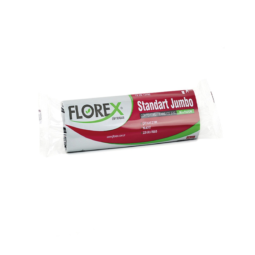 FLOREX FL-511 ÇÖP POŞETİ STANDART JUMBO 200gr *20 FLOREX FL-511 ÇÖP POŞETİ STANDART JUMBO 200gr *20