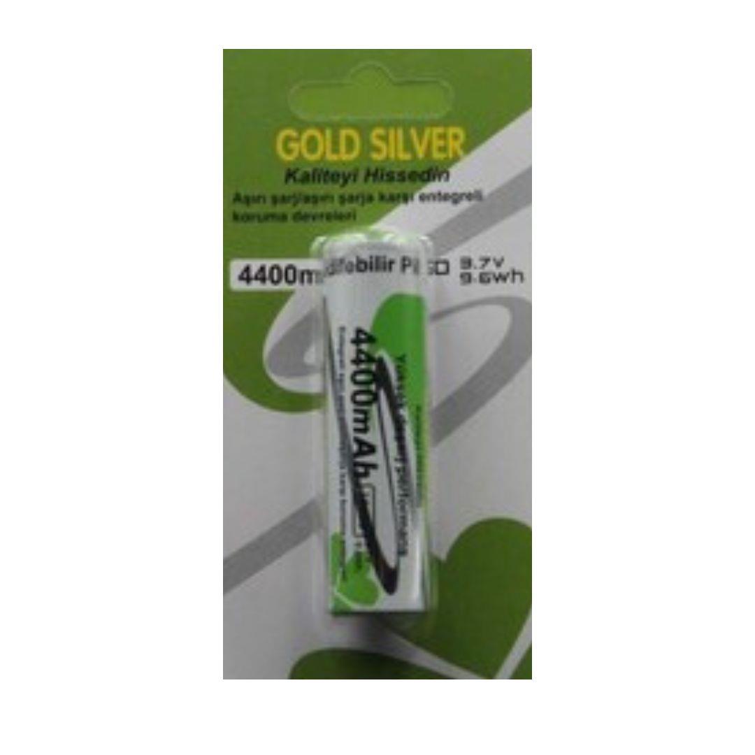 GOLD SILVER 18650 ŞARJ EDİLEBİLİR PİL 10 LU*30 GOLD SILVER 18650 ŞARJ EDİLEBİLİR PİL 10 LU*30