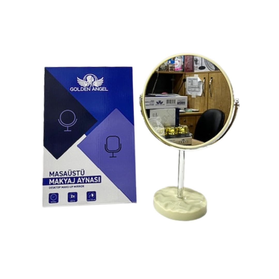 GOLDEN ANGEL AYN184 ÇİFT AYAKLI MAKYAJ AYNASI*36