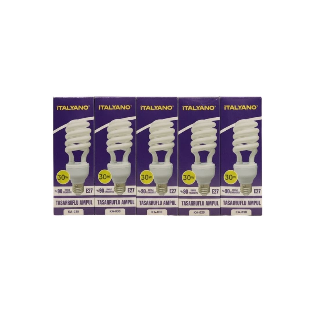 İTALYANO KA-030 TASARRUFLU AMPÜL 30W(10*10)*100 İTALYANO KA-030 TASARRUFLU AMPÜL 30W(10*10)*100
