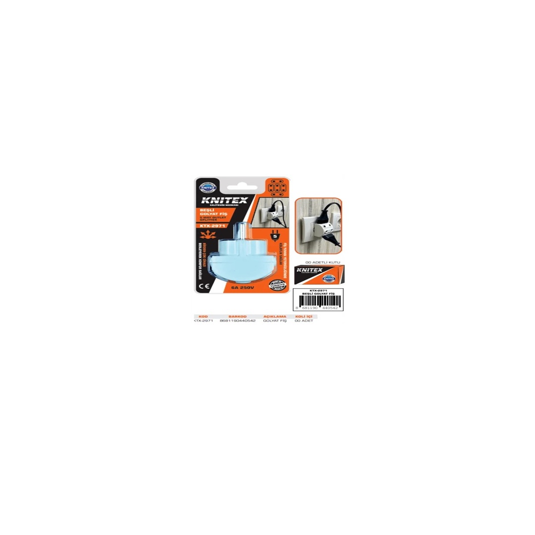 KNITEX 5 Lİ GOLYAT FİŞ KTX-2971*280 KNITEX 5 Lİ GOLYAT FİŞ KTX-2971*280