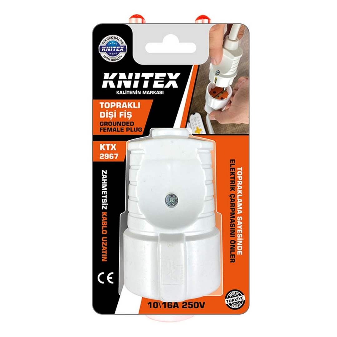 KNITEX TOPRAKLI DİŞİ FİŞ KTX-2967*240 KNITEX TOPRAKLI DİŞİ FİŞ KTX-2967*240