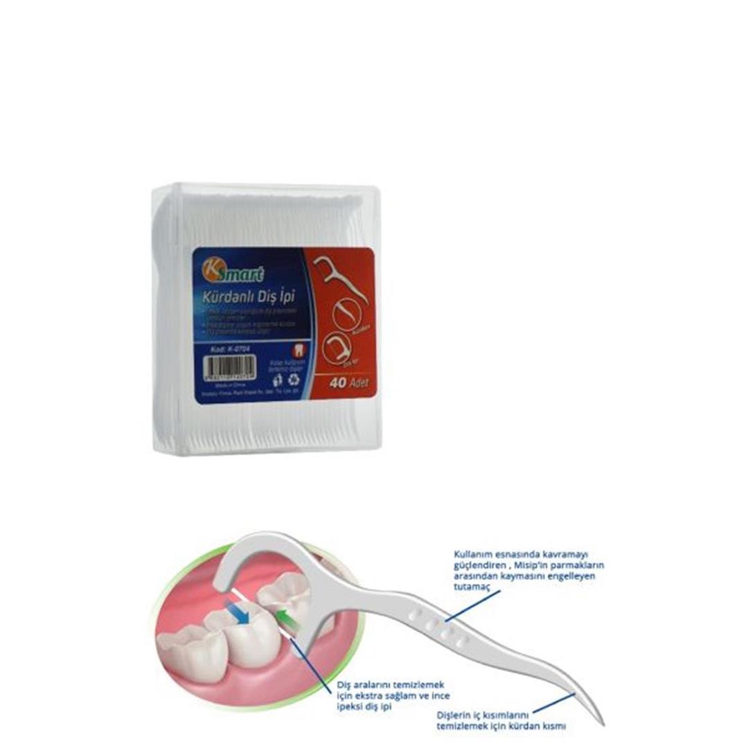 KSMART 24 LÜ STAND KÜRDANLI DİŞ İPİ (24*16)*384 KSMART 24 LÜ STAND KÜRDANLI DİŞ İPİ (24*16)*384