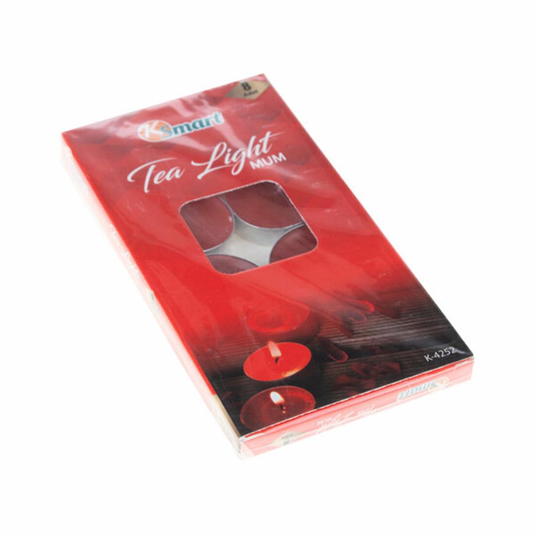 KSMART 8 Lİ YUVARLAK TEA LİGHT MUM*300