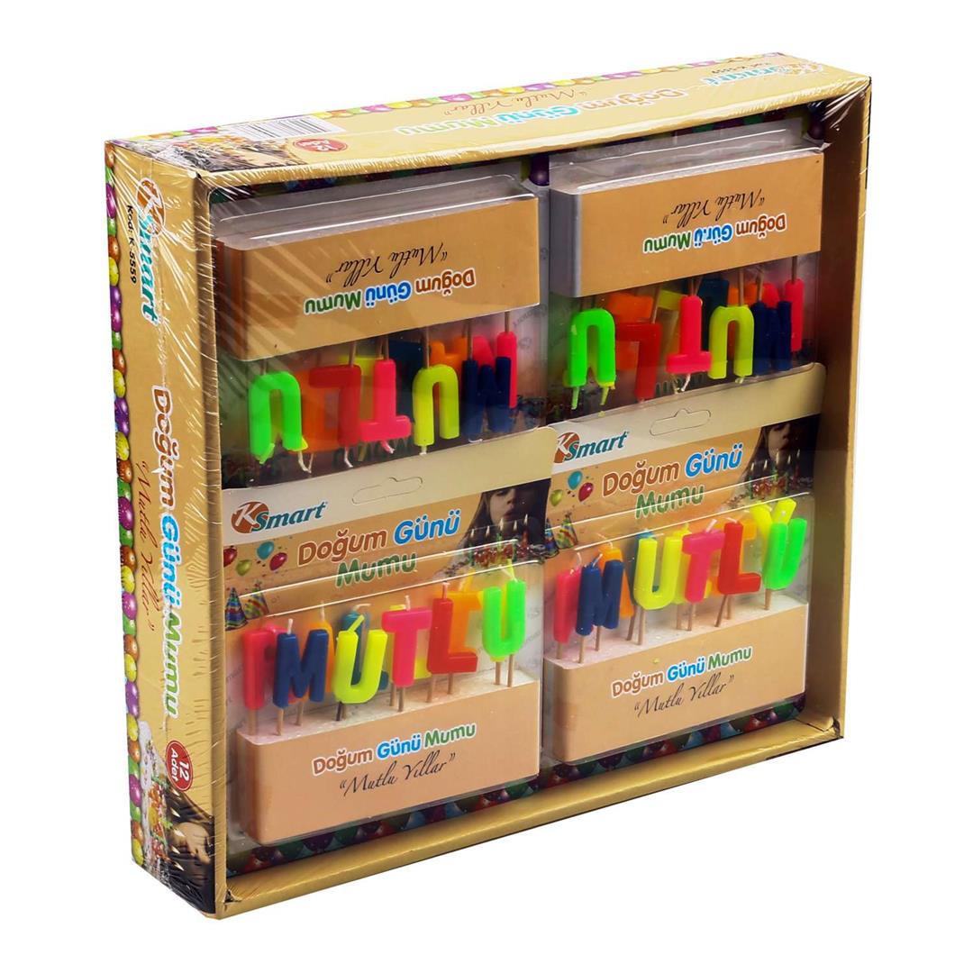 KSMART K-5559 MUTLU YILLAR DOĞUM GÜNÜ MUMU*24 KSMART K-5559 MUTLU YILLAR DOĞUM GÜNÜ MUMU*24