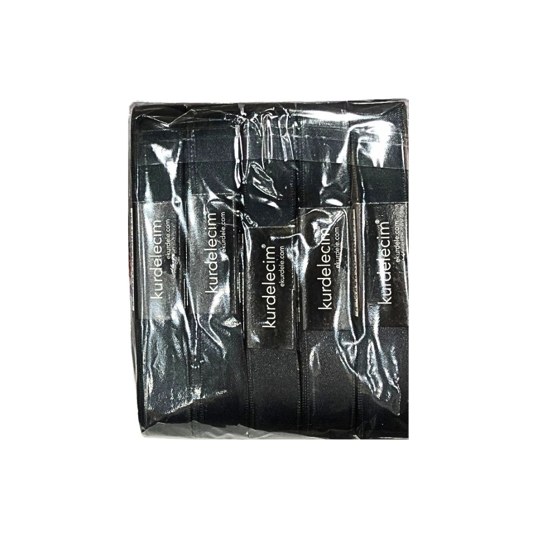 KURDELE 20 MM SİYAH 5 Lİ