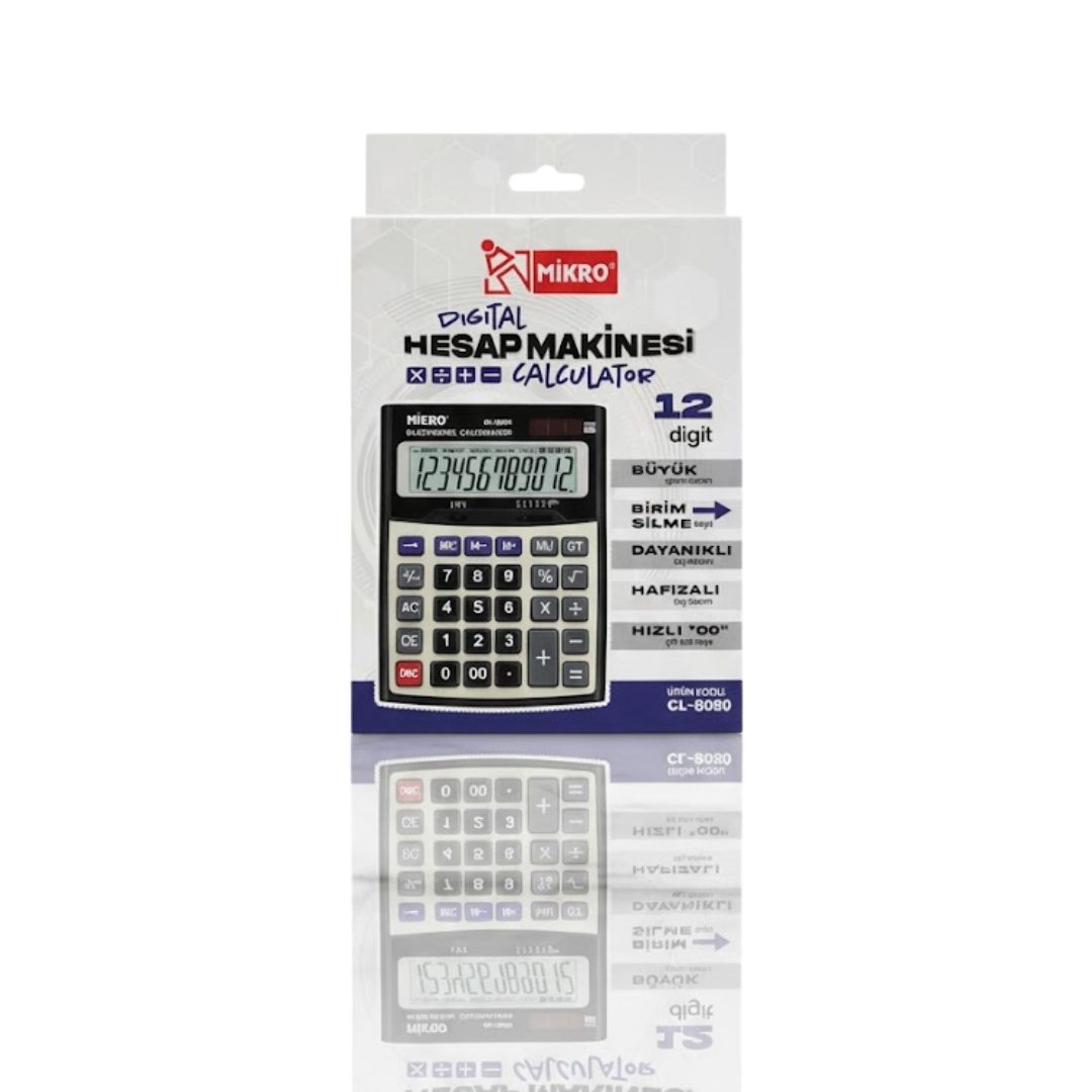 MİKRO CL-8080 DİJİTAL HESAP MAKİNASI*