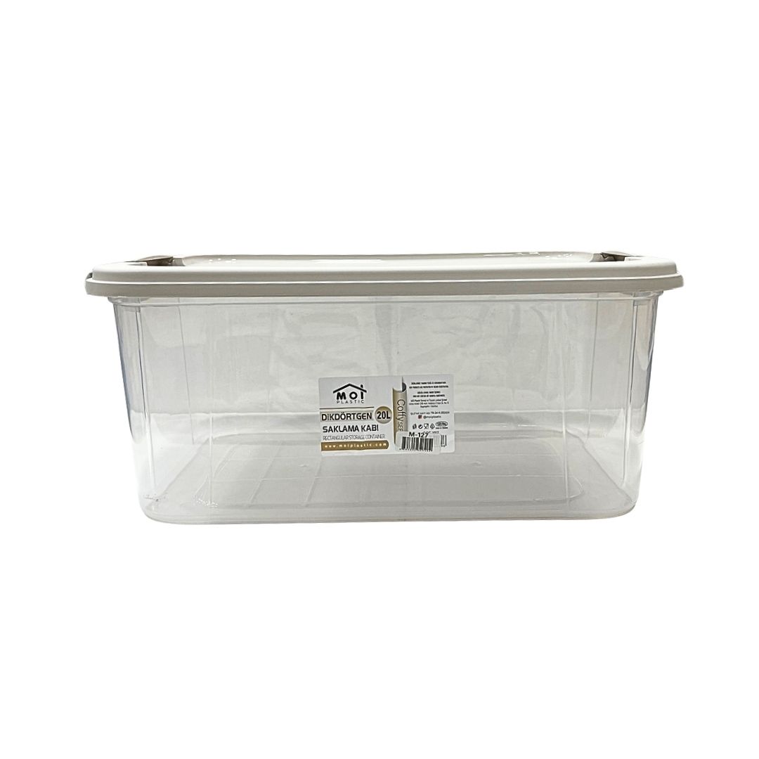 MOİ M-127 DİKDÖRTGEN SAKLAMA KABI - 20 LT*16