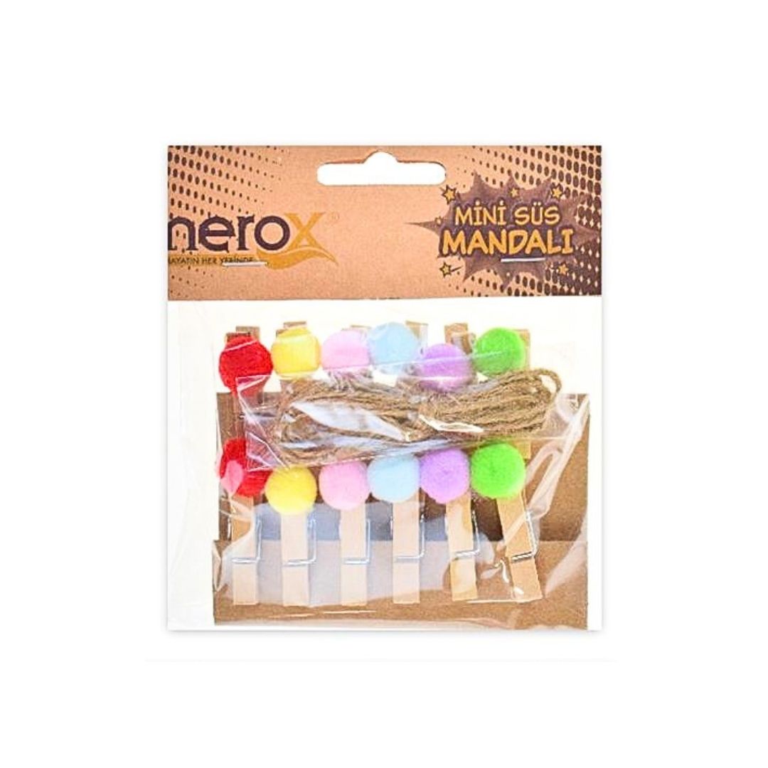 NEROX NRX-0667 AHŞAP MİNİ MANDAL(36*12)*432