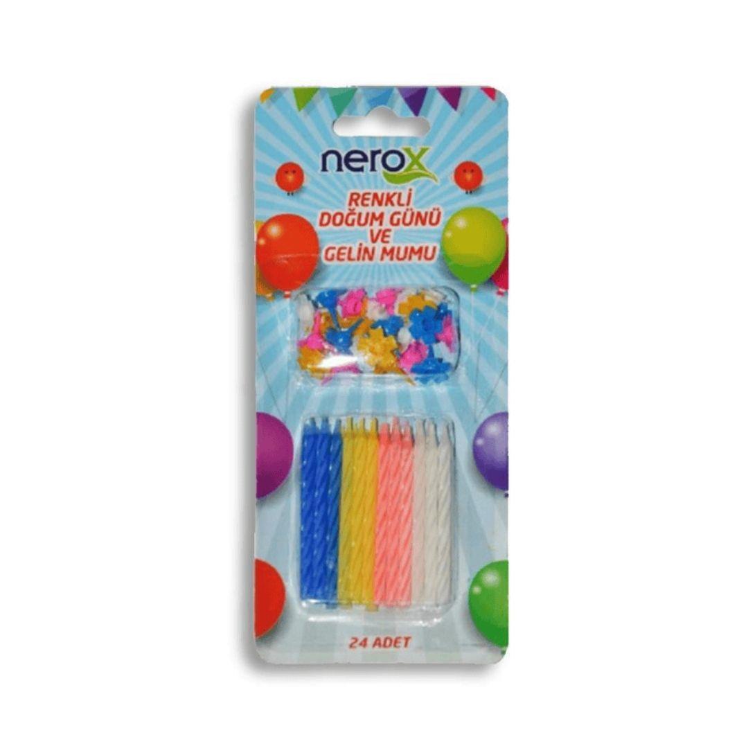 NEROX NRX-512 DOĞUM GÜNÜ MUMU 24 LÜ*20 NEROX NRX-512 DOĞUM GÜNÜ MUMU 24 LÜ*20