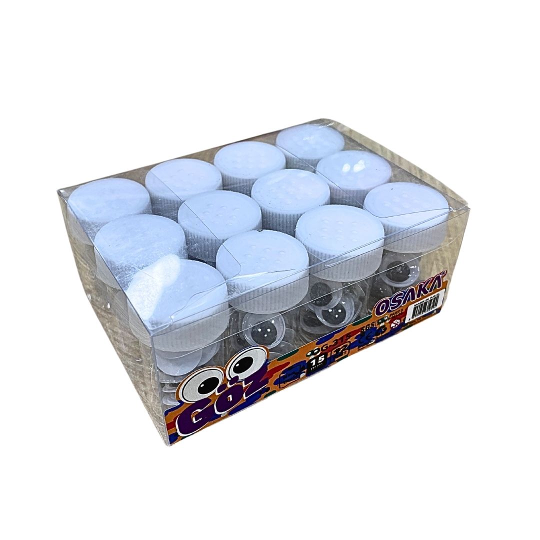 OSAKA OG-315 OYNAR GÖZ 15 MM SİYAH(12*96)*1152