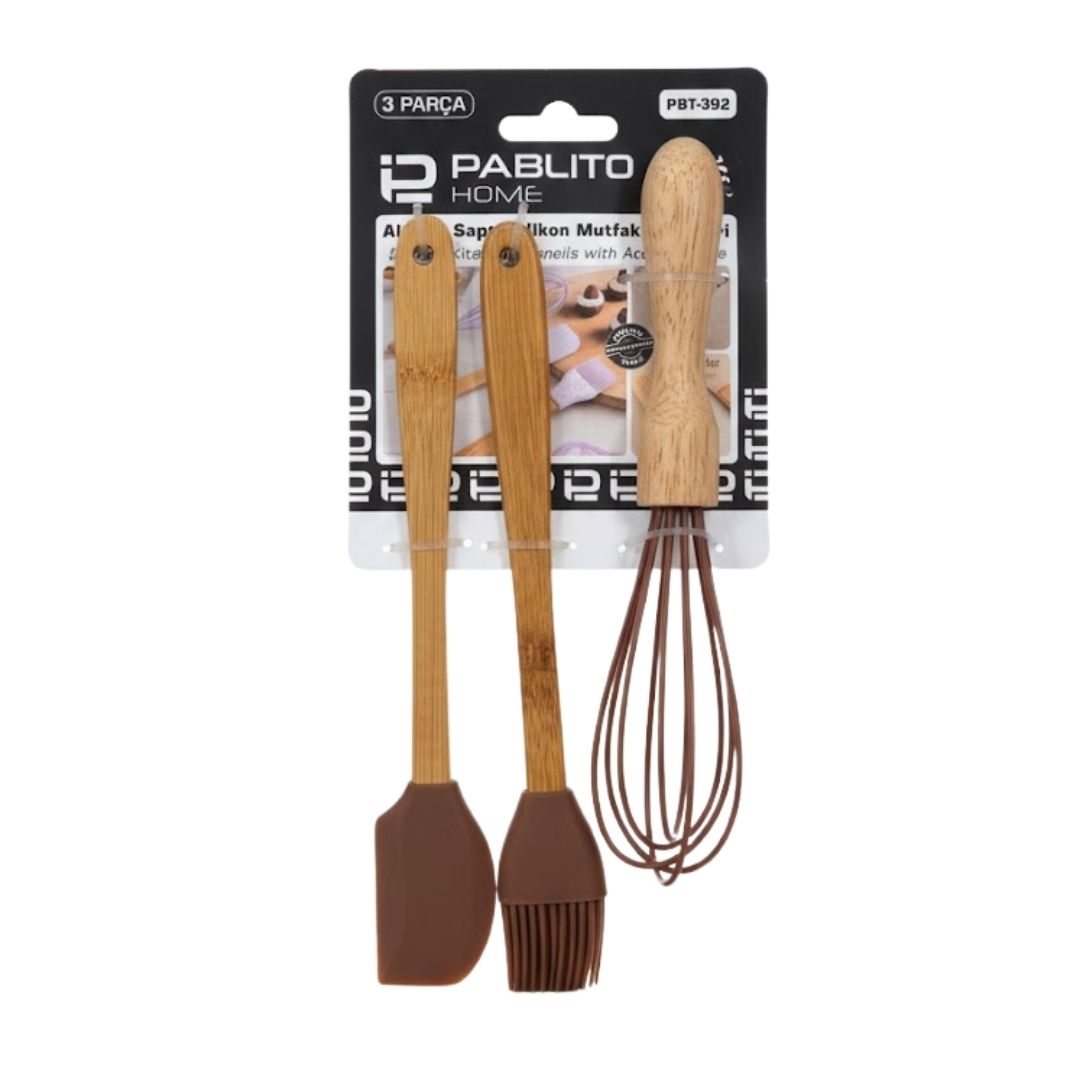 PABLITO PBT-392 3 LÜ SİLİKON ÇIRPCILI SET*72