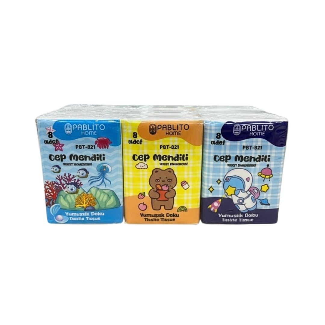 PABLİTO PBT-821 9 LU MENDİL*60 PABLİTO PBT-821 9 LU MENDİL*60