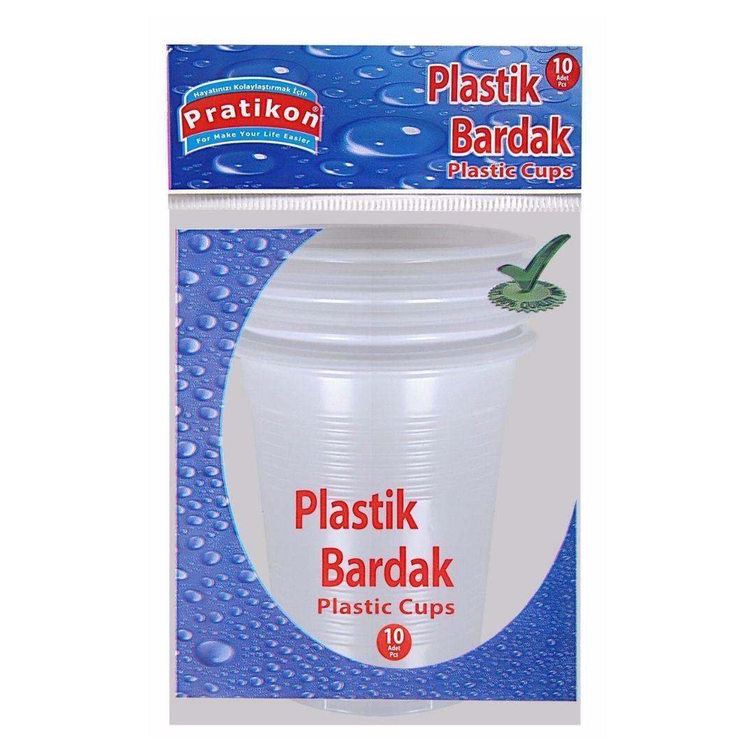 PRATİKON PR1149 180 CC PLASTİK BARDAK 10LU*50
