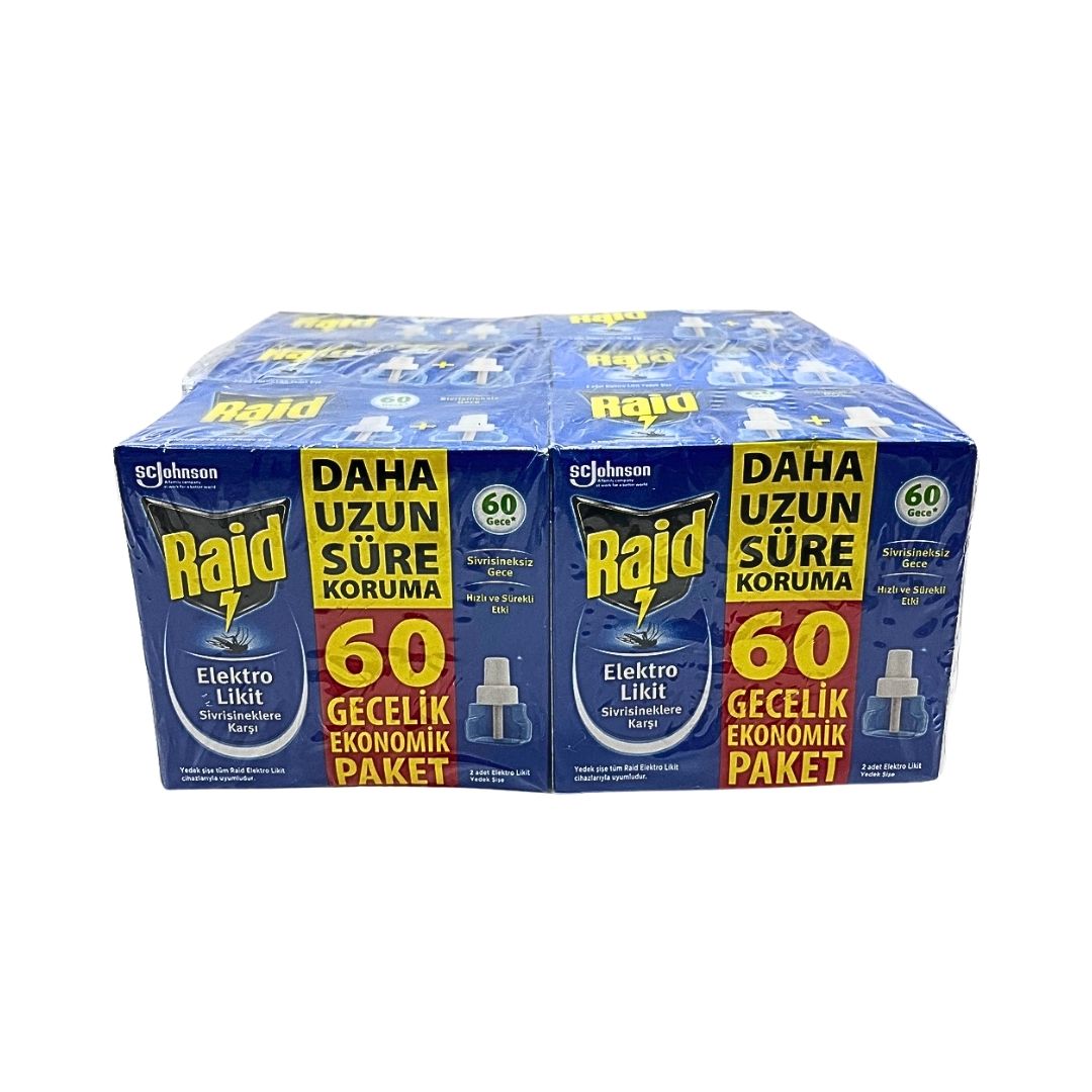 RAİD ELEKTROLİKİT YEDEK 60 GECE PROMO 42ML(6*6)*36 RAİD ELEKTROLİKİT YEDEK 60 GECE PROMO 42ML(6*6)*36