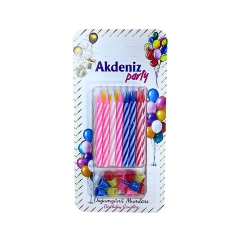 AKDENİZ DOĞUM GÜNÜ MUMU(24*24)*576