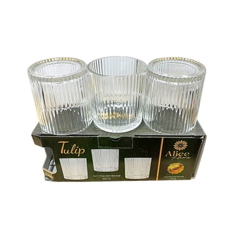 ALİCE ALC-0001 MEŞRUBAT BARDAĞI 3 LÜ*8