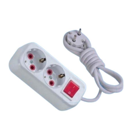 ASEL 2 Lİ TOPR.GRUP PRİZ ANAHTARLI 5 MT 0204 *20