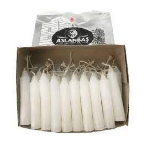 ASLANBAŞ BEYAZ MUM KÜÇÜK 350GR (20*60)*1200