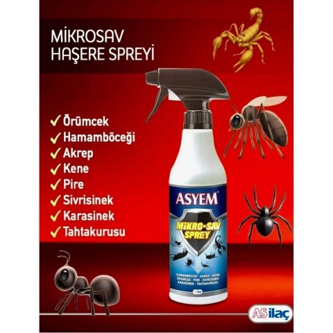ASYEM MİKRO-SAV SPREY BÖCEK İLACI(6*4)*24