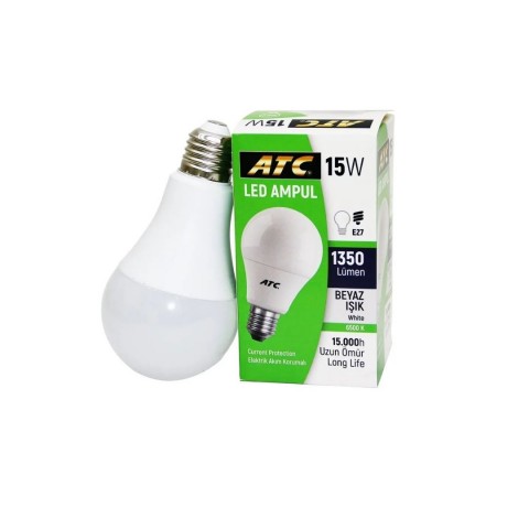 ATC 15 W BEYAZ LED AMPUL 10 LU*10