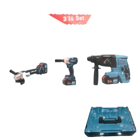 BE-WELT BHD 3 LÜ ŞARZLI MATKAP SETİ ÇANTALI*2